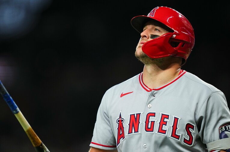 近年、不調が続く“弱小”ロサンゼルス・エンゼルスが好調を維持している。主力であるマイク・トラウトもここまで6本塁打のリーグ2位と復調気味 ／ photograph by Getty Images