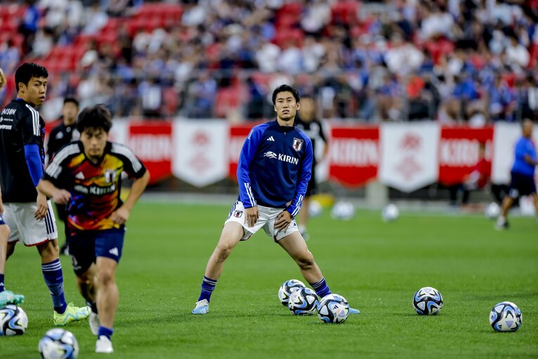 練習中の鎌田大地　©︎Kiichi Matsumoto