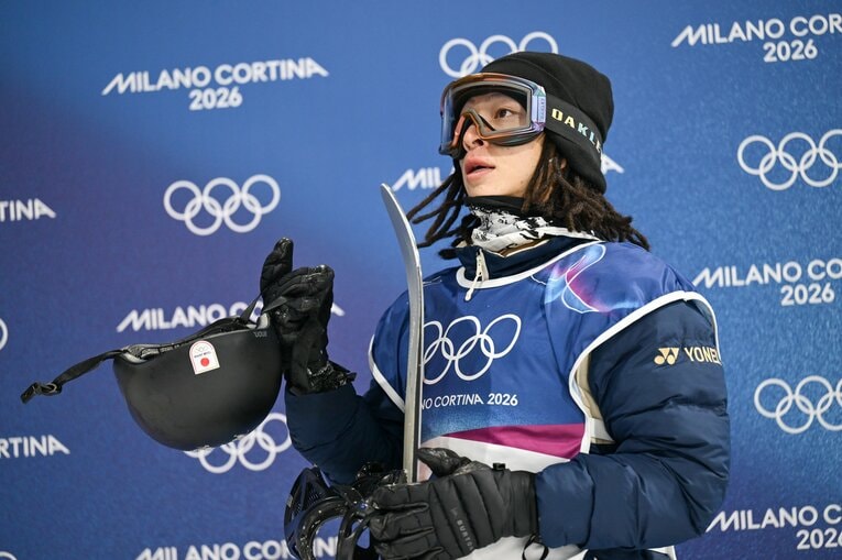 ミラノ五輪男子ハープパイプ決勝【スワイプするとそのほかの写真もご覧になれます】　©Nanae Suzuki／JMPA