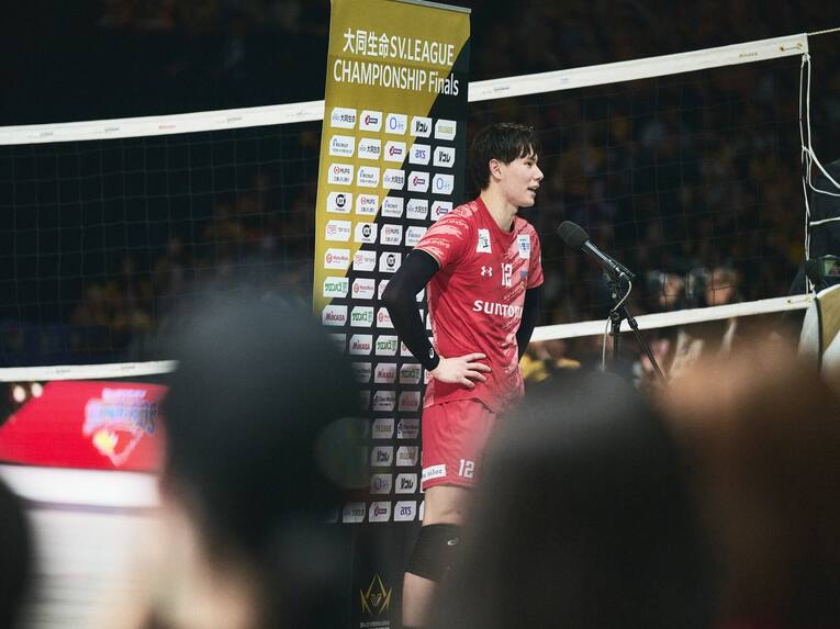 高橋藍（サントリーサンバーズ大阪）　©︎Yuki Suenaga