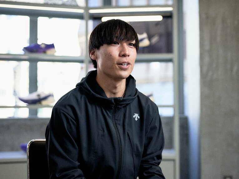 旭化成陸上部の中西大翔。2000年5月27日生、石川県出身。國學院大卒。大学時代は主将を務め箱根駅伝などで活躍。ロードでの強さを武器に、チームの中核を担う存在