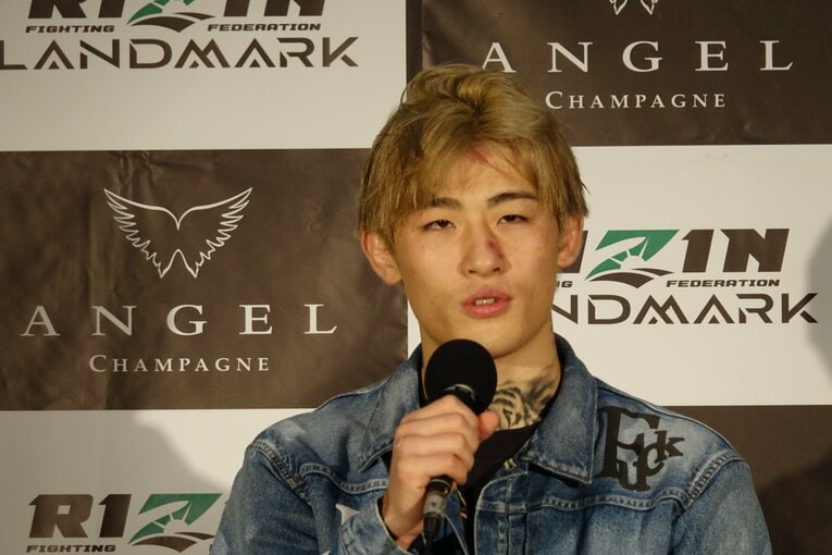 弥益ドミネーター聡志戦後の平本蓮　©Koji Fuse