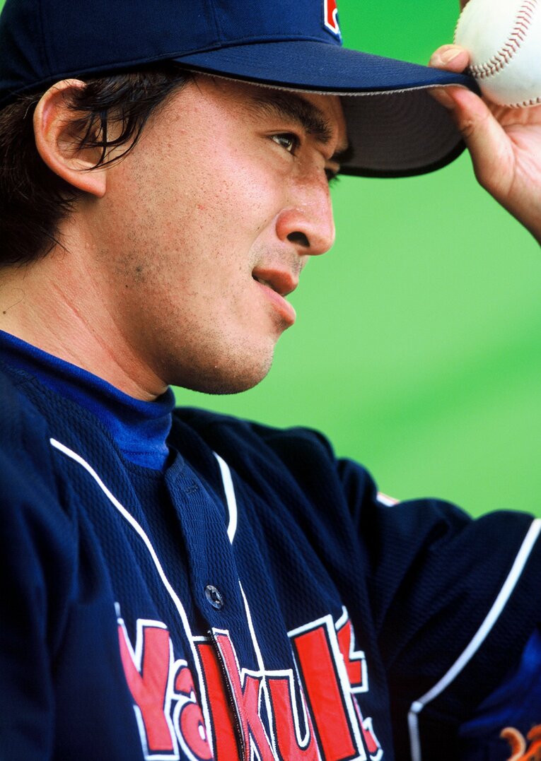 1991年ドラフト1位の石井一久。最初のヤクルト時代に5度の2桁勝利をマークし、2002年移籍したドジャースでも先発として活躍した　©Hideki Sugiyama