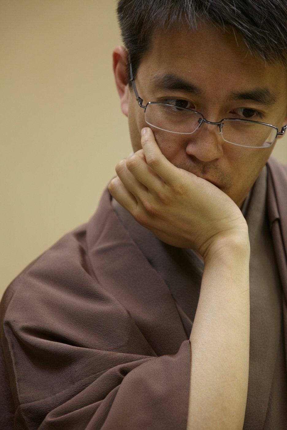 2011年、名人戦での羽生　©BUNGEISHUNJU