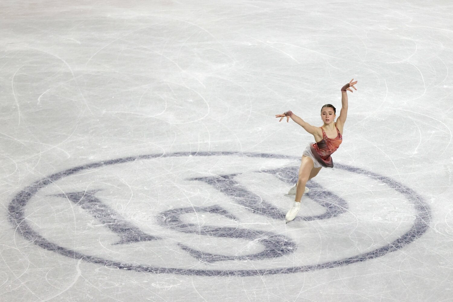 SPでのワリエワの演技