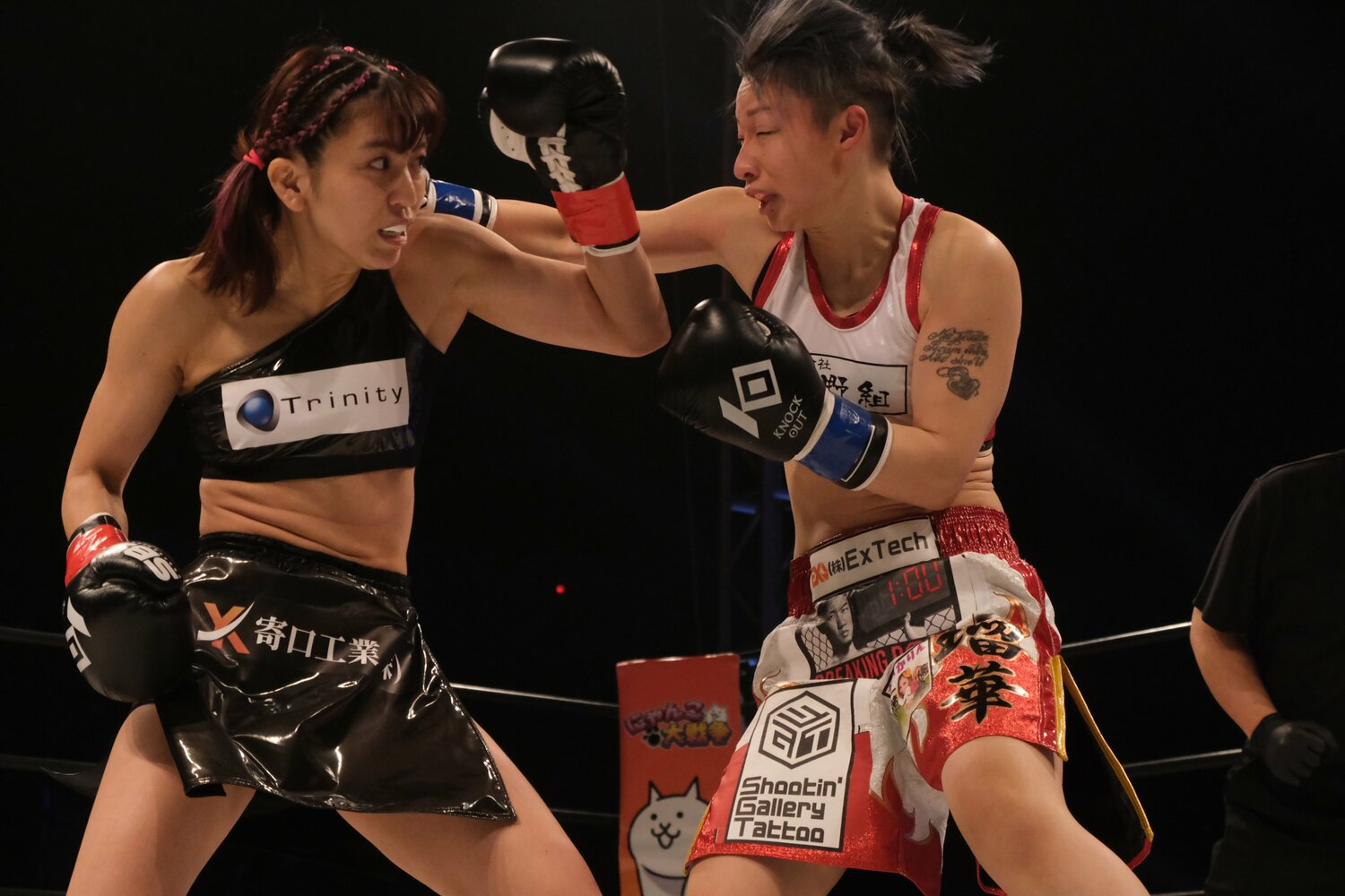 復帰リングの対戦相手は“土木ネキ”こと坂本瑠華。ぱんちゃんとは以前から面識があったという