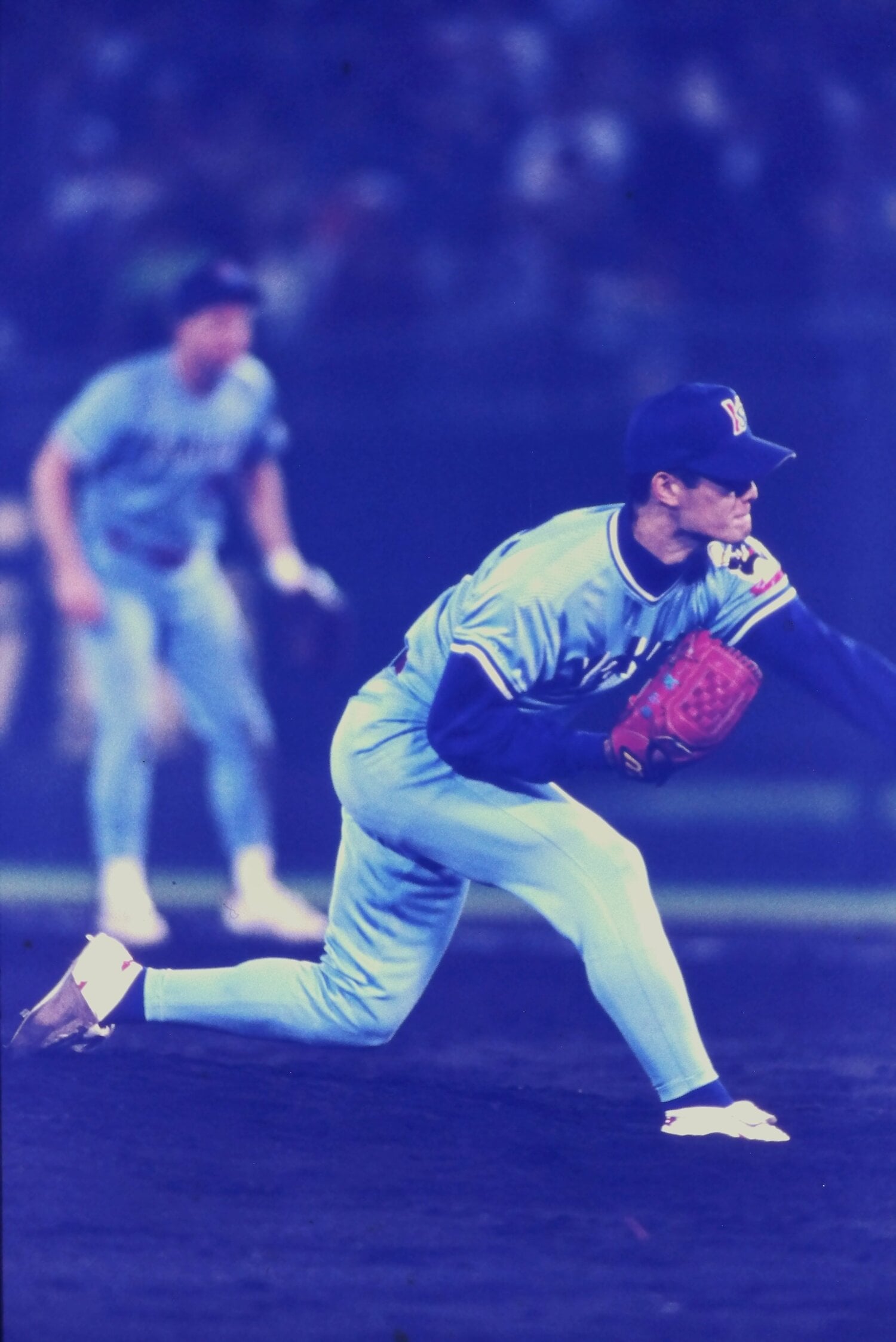 95年日本シリーズ第2戦にリリーフで登板した山部 ©Kazuaki Nishiyama