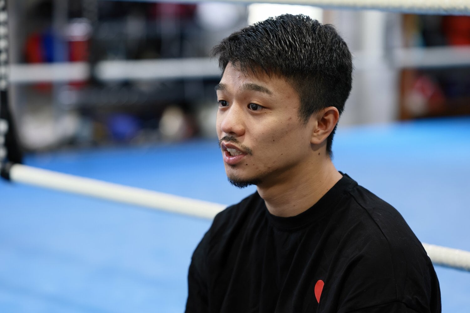 西田戦を経て「ボクシングの幅が広がった」と語る中谷　©︎Shigeki Yamamoto