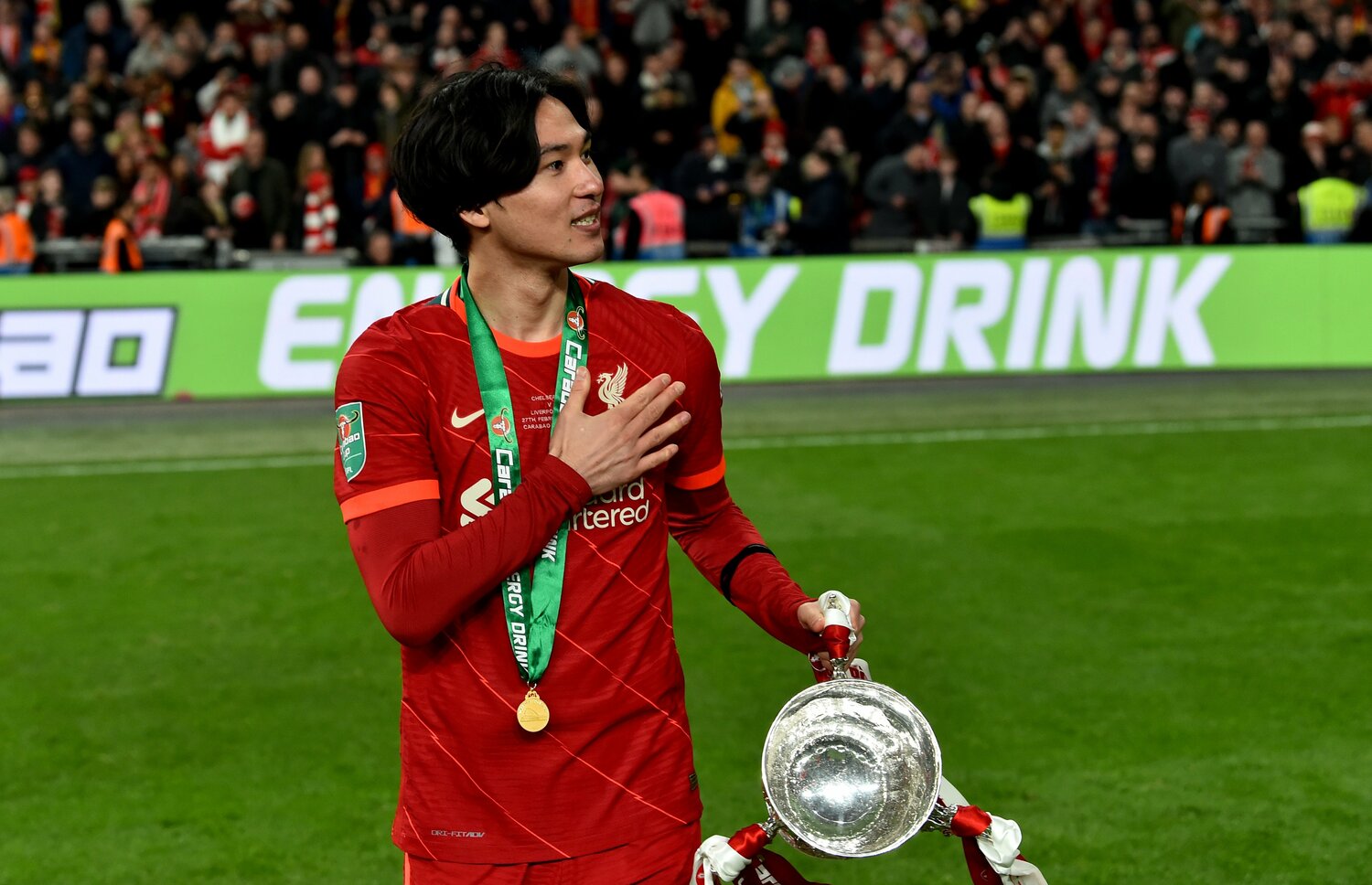 決勝で出番は訪れなかった南野だが、今大会では4得点と優勝に大きく貢献した©Getty Images