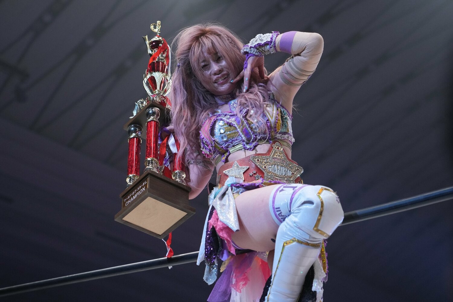 中野たむは満身創痍になりながらも赤いベルトを死守した