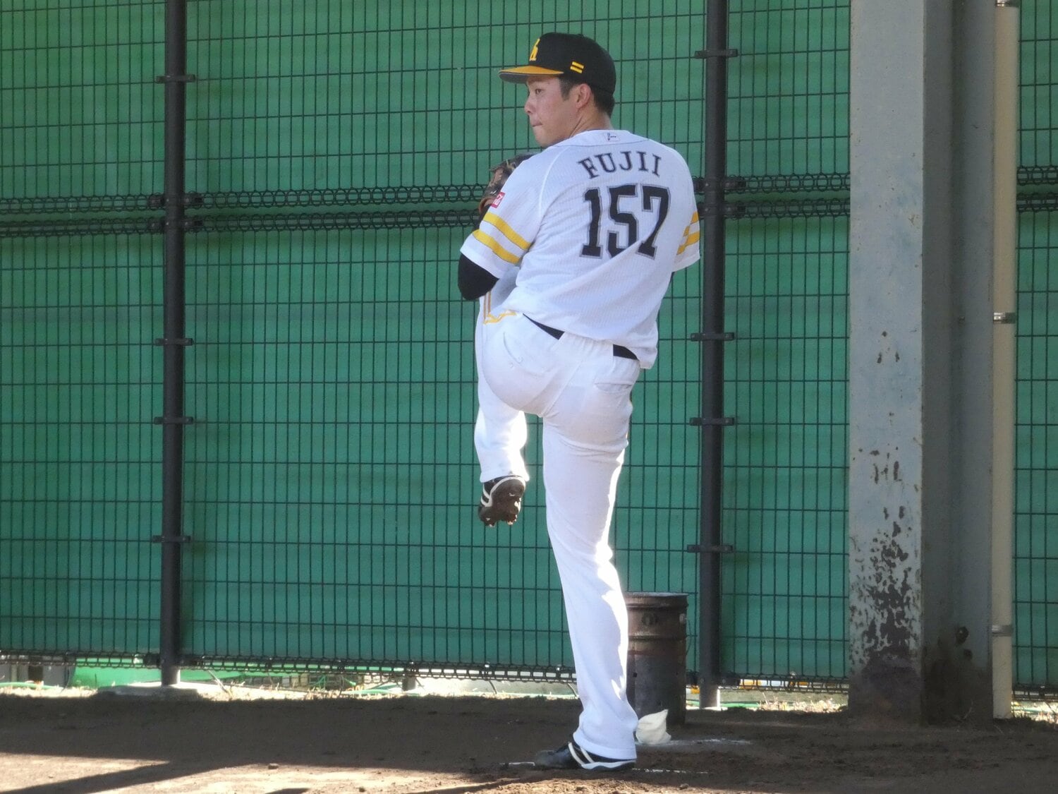 今シーズン開幕前のキャンプ時。背番号は157だった ©Kotaro Tajiri