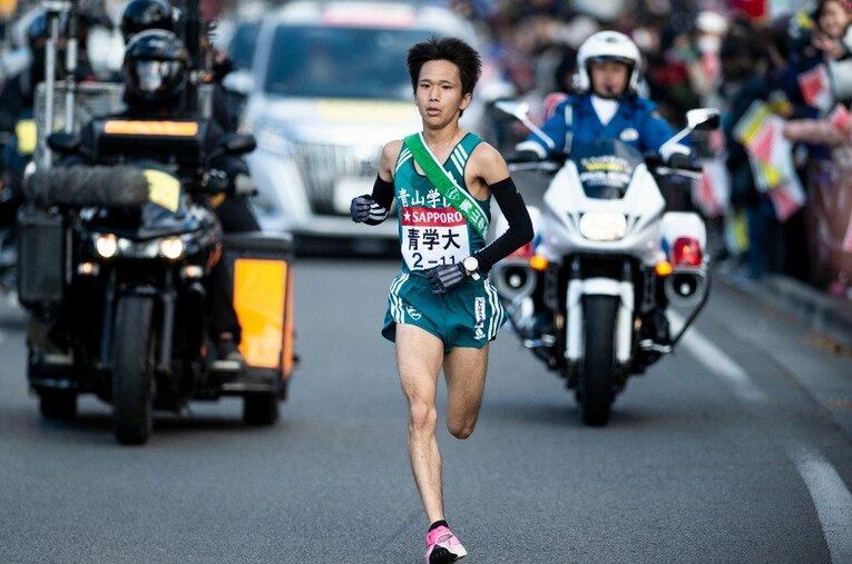 4年で箱根路を始めて走った吉田だったが　©Yuki Suenaga