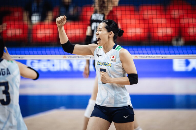 渡邊彩（VNLドイツ戦）©︎Volleyball World