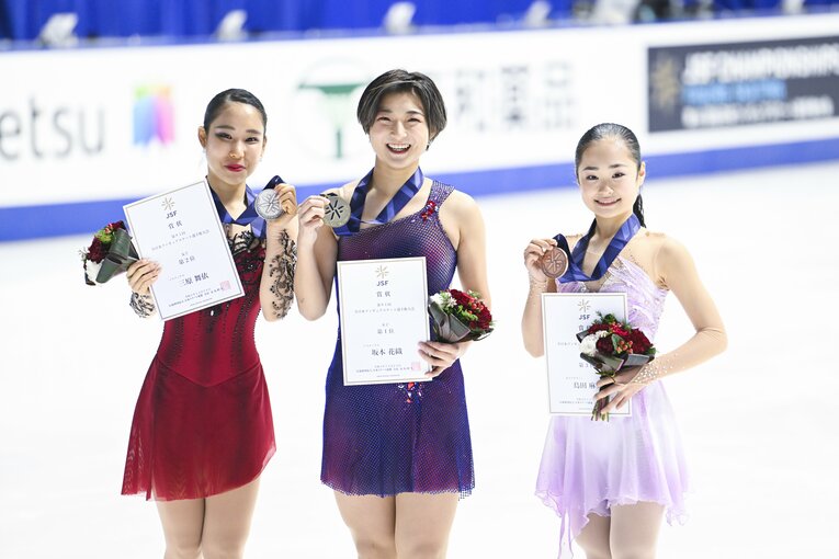 全日本選手権表彰式 ©Asami Enomoto