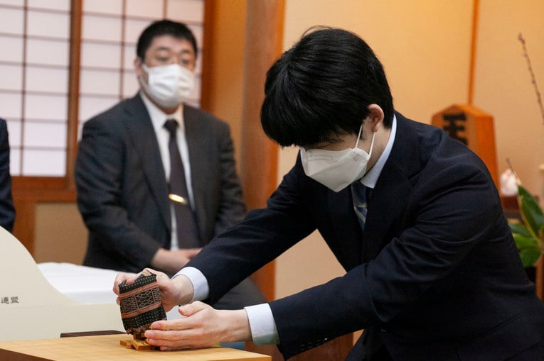 王将戦第5局の前日検分より　©日本将棋連盟