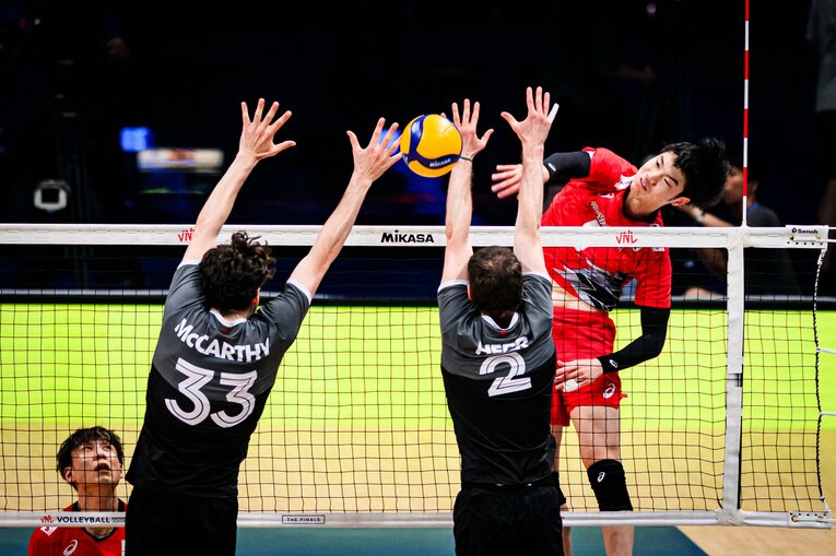 大塚達宣（VNL準々決勝カナダ戦）©︎Volleyball World