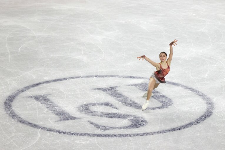 SPでのワリエワの演技