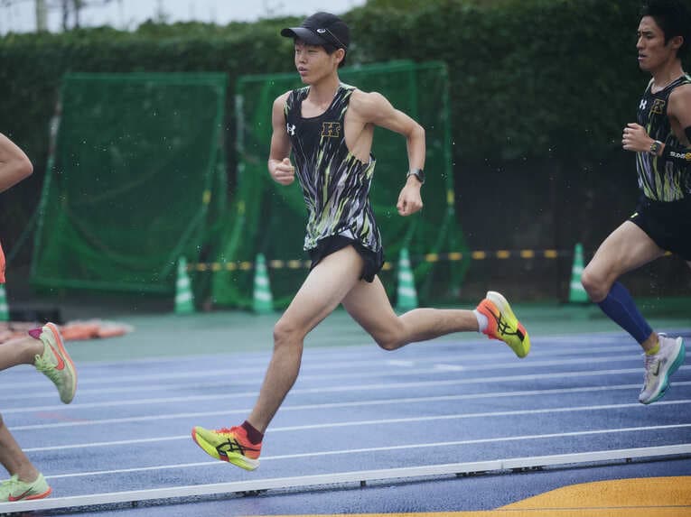 慶應大競走部の練習風景　©Yuki Suenaga