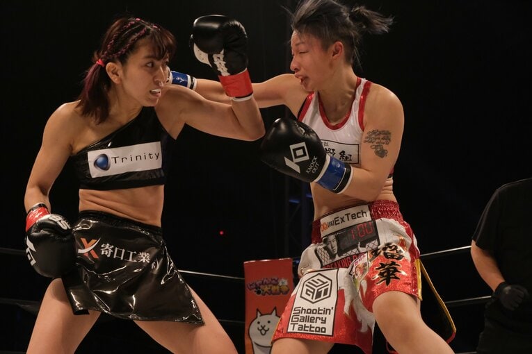 復帰リングの対戦相手は“土木ネキ”こと坂本瑠華。ぱんちゃんとは以前から面識があったという