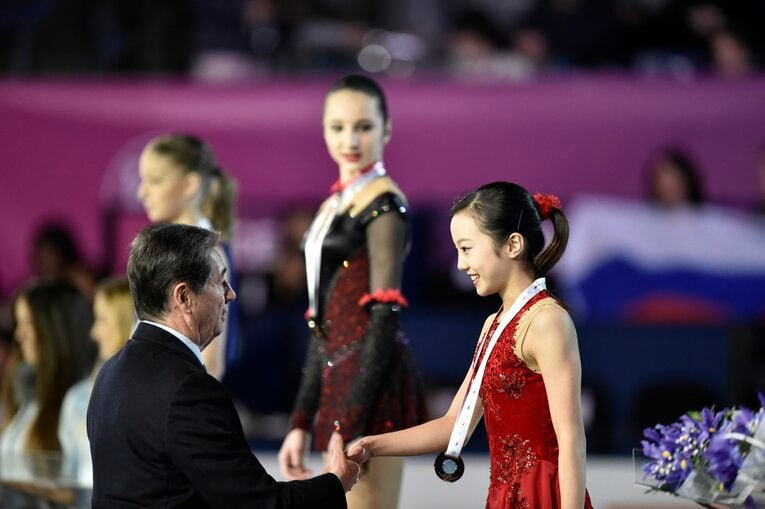 2015年ジュニアグランプリファイナルで銅メダルを獲得した本田　©Asami Enomoto