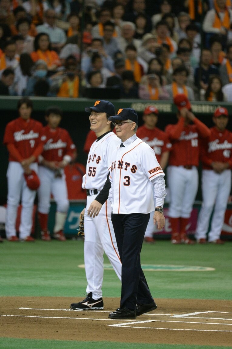 2013年、長嶋茂雄氏と　©Naoya Sanuki