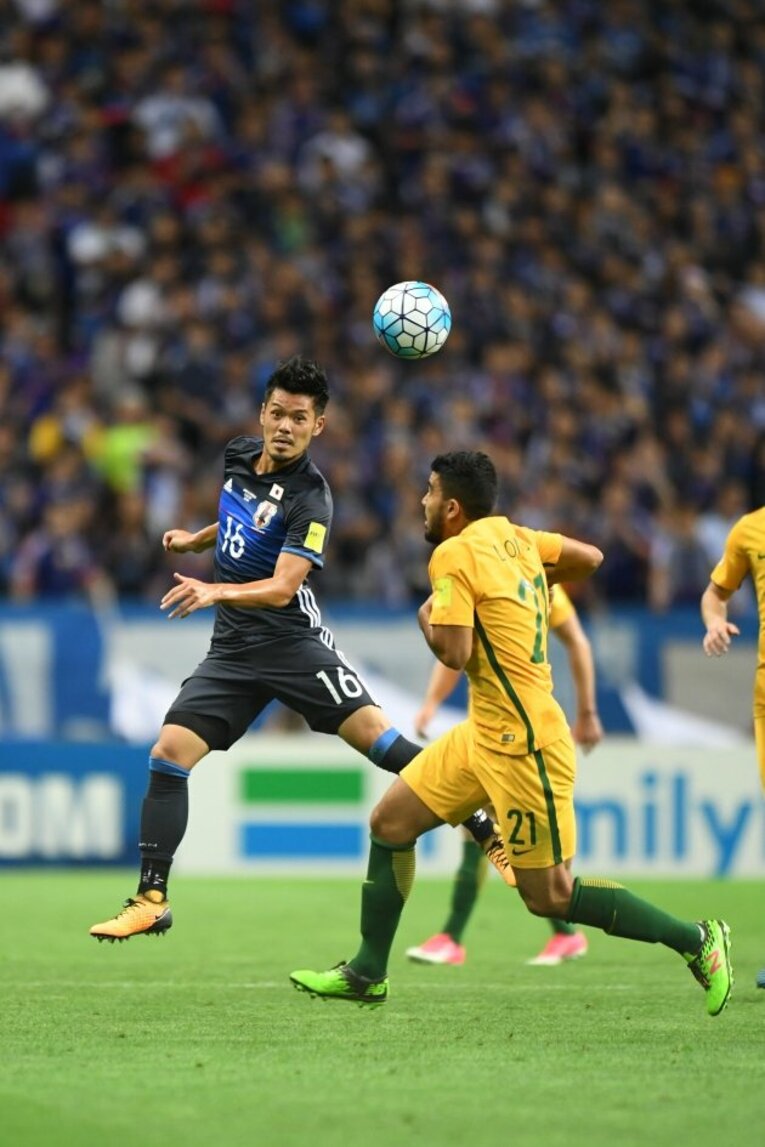 2017年の日本vsオーストラリア　©Sports Graphic Number