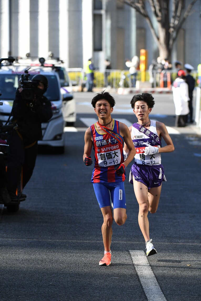 10区で石川が逆転（逆転優勝のゴールシーン3/23）　©JMPA