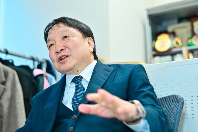 当時を回想する大橋会長　©Hideki Sugiyama