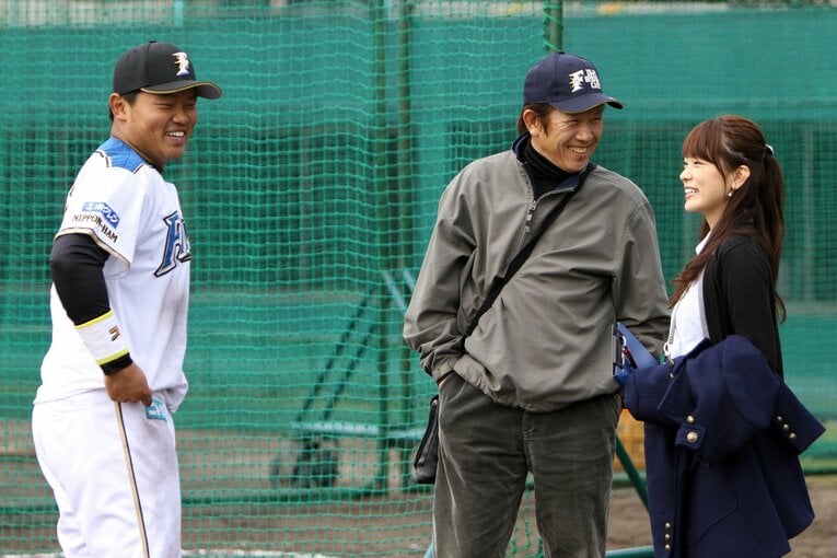 キャンプ地にも足を運んだ　©Sankei Shimbun