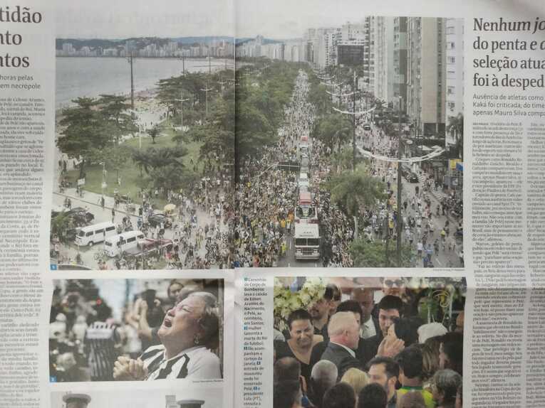 いずれも4日の日刊紙「オ・エスタード・デ・サンパウロ」2 ©Hiroaki Sawada