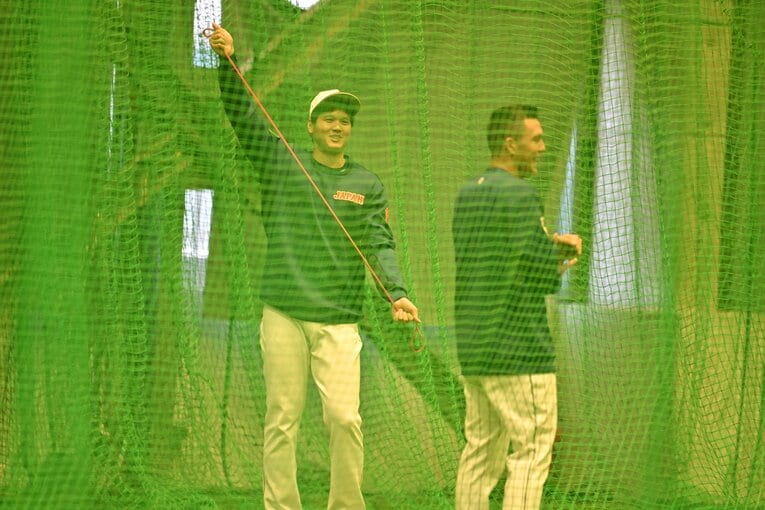 大谷＆ヌートバー　貴重2ショット　©Naoya Sanuki