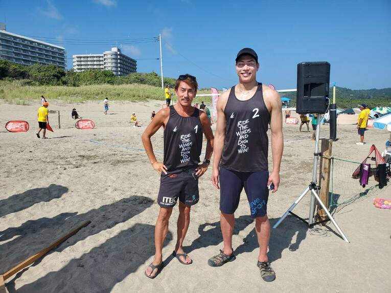 清水とペアを組み試合にも出場している　©︎Shusaku Sakai