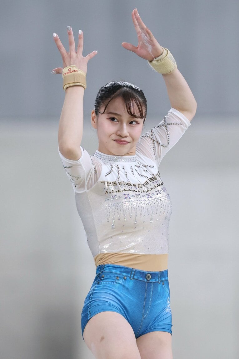 10年ぶりのNHK杯優勝を飾った杉原愛子　©JIJI PRESS