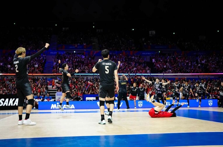 VNLカナダ戦　©Volleyball World