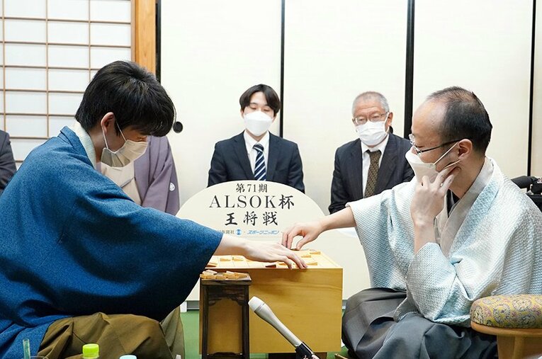 前期王将戦第1局は棋士視点で見ても非常にハイレベルな対局だったという（代表撮影）　©JIJI PRESS