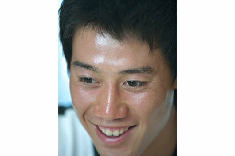 2008年の錦織　©Takuya Sugiyama