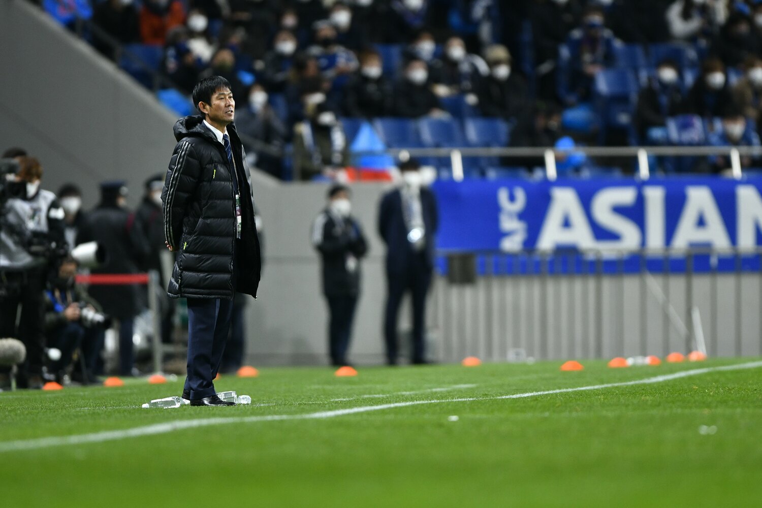 森保一監督は中国戦と同じ先発メンバーをピッチに送り出した　©Takuya Sugiyama/JMPA