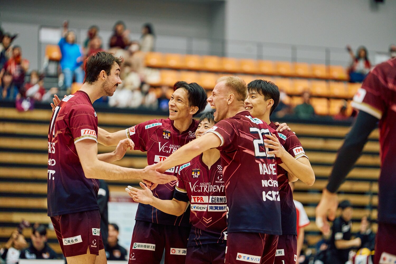 今季からVC長野トライデンツでプレーするミドルブロッカー松本慶彦（45歳）。現役生活は23年目に突入した　©︎VCNAGANOTRIDENTS