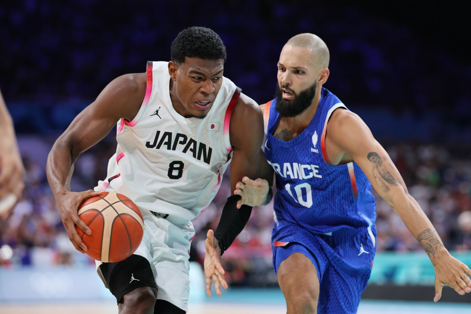 W杯でもさすがの存在感だった八村塁。八村の加入は各選手のポジションにも影響を与えた ©︎Kaoru Watanabe/JMPA