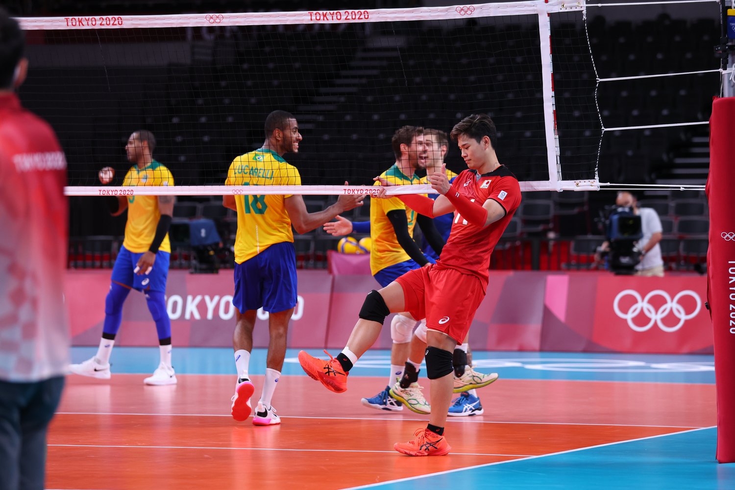 ブラジルの厚い壁に阻まれたが、成長した姿を見せた西田有志　©︎Ryosuke Menju/JMPA