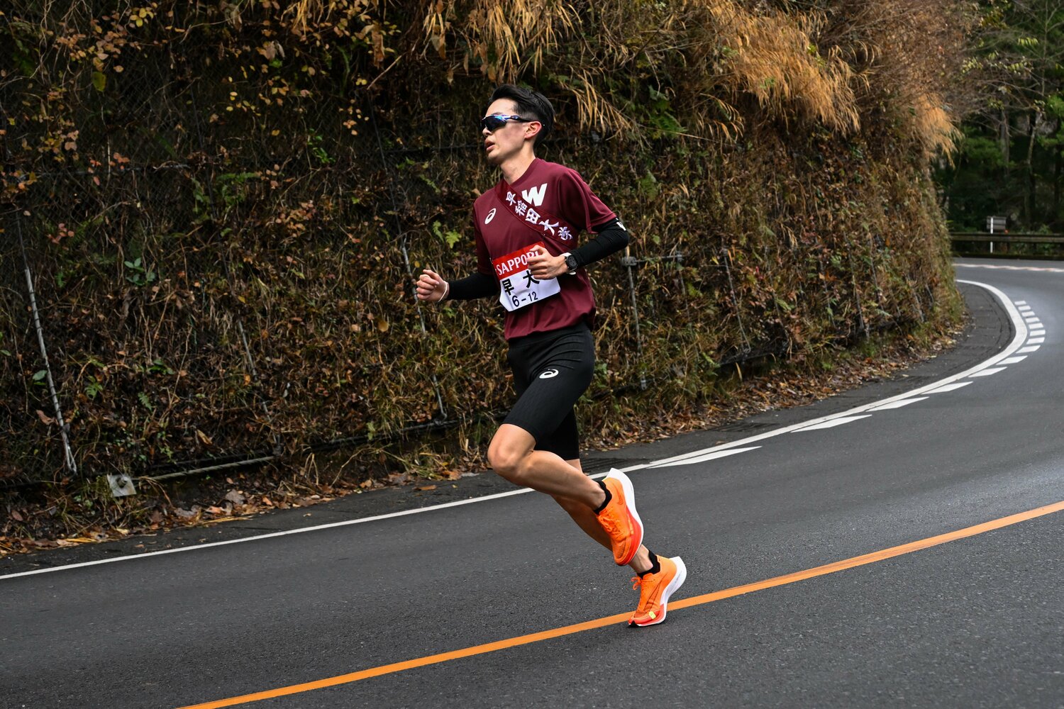 6区を走った栁本　©Nanae Suzuki