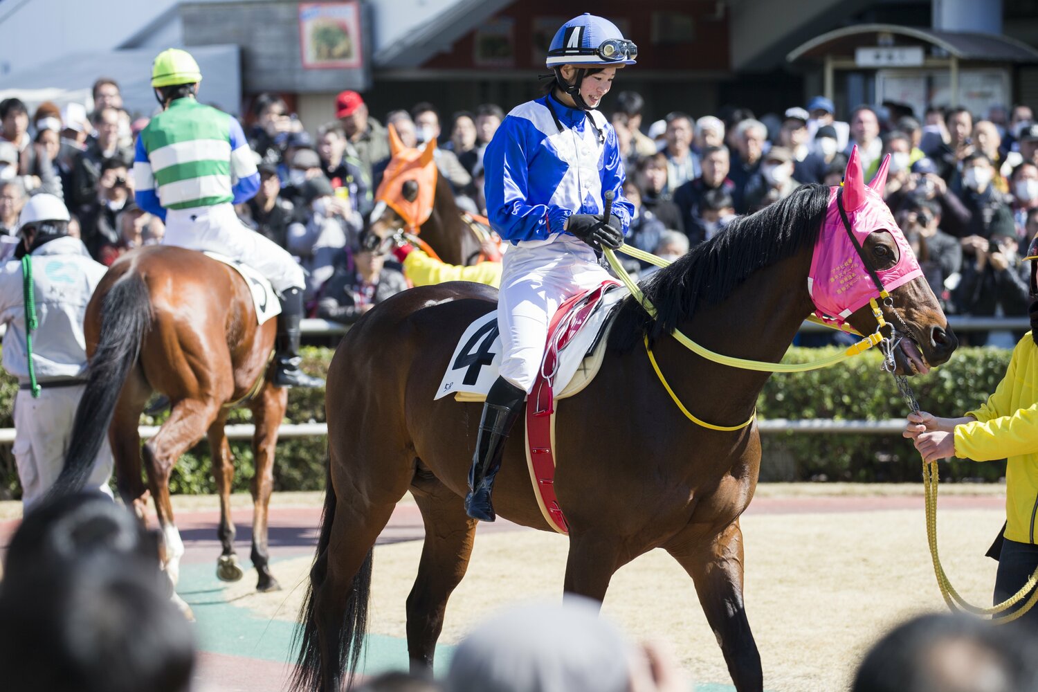 2016年3月3日、川崎競馬場でデビューした藤田菜七子 ©Shiro Miyake