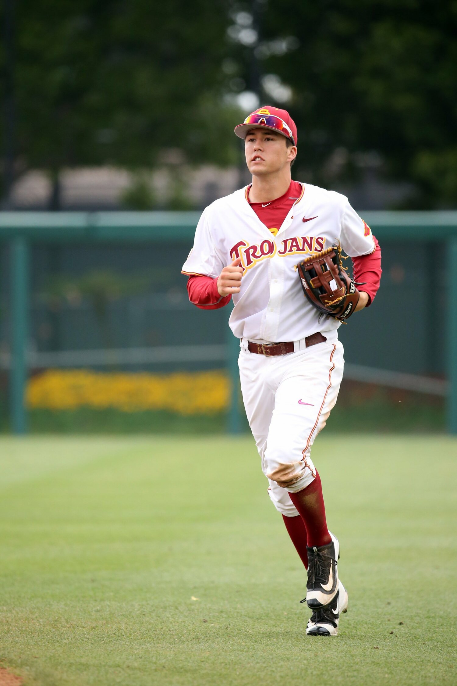 写真は2016年撮影、南カルフォルニア大学時代の貴重な1枚。野球の名門である同大学3年時にカージナルスから2018年ドラフト8巡目で指名された　©AFLO