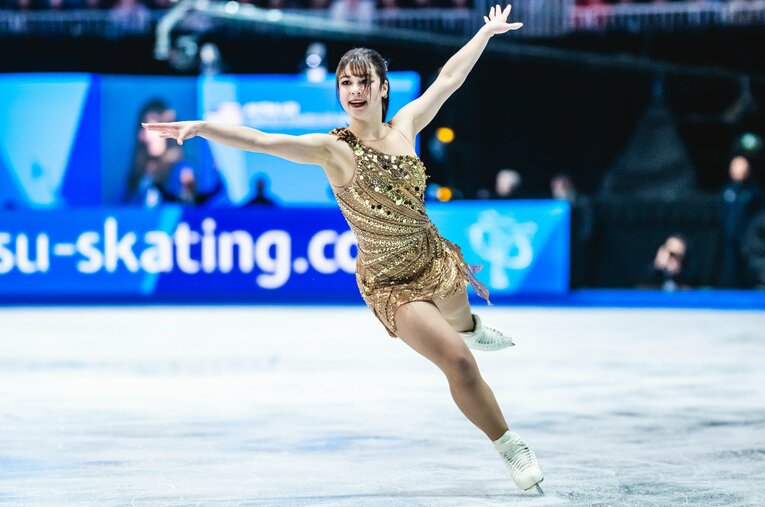 2年半のブランクを経て、世界選手権で劇的な優勝を果たしたアリサ・リュウ（米国） ／ photograph by Getty Images