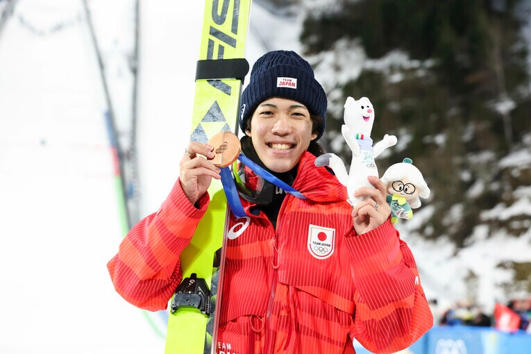 前評判を覆し銅メダルを獲得した二階堂　©Tsutomu Kishimoto/JMPA