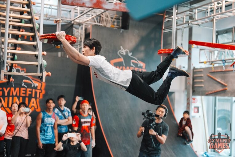 Gymfit Games 2025-World Ninja League Taiwan qualifierでの山本　©Ryohei Yamamoto