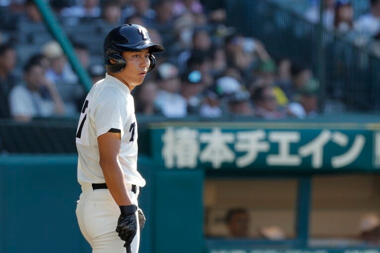 【2024年夏の甲子園】4番を打った徳丸快晴　©Shigeki Yamamoto