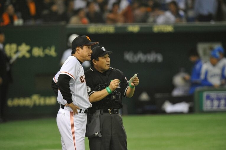 2008年の原辰徳　©Sports Graphic Number