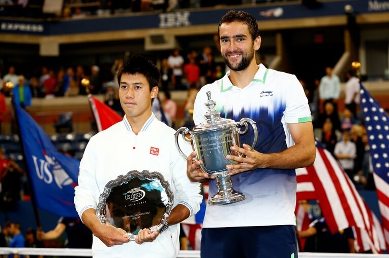 2014年USオープン、日本人男子史上初のグランドスラム準優勝の金字塔は日本テニス史に永遠に刻まれるだろう　©Getty Images