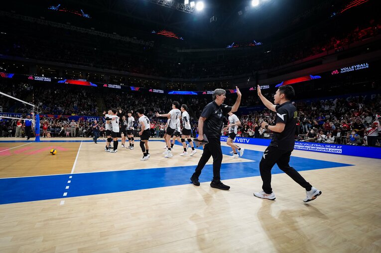 VNLフランス戦　©︎Volleyball World